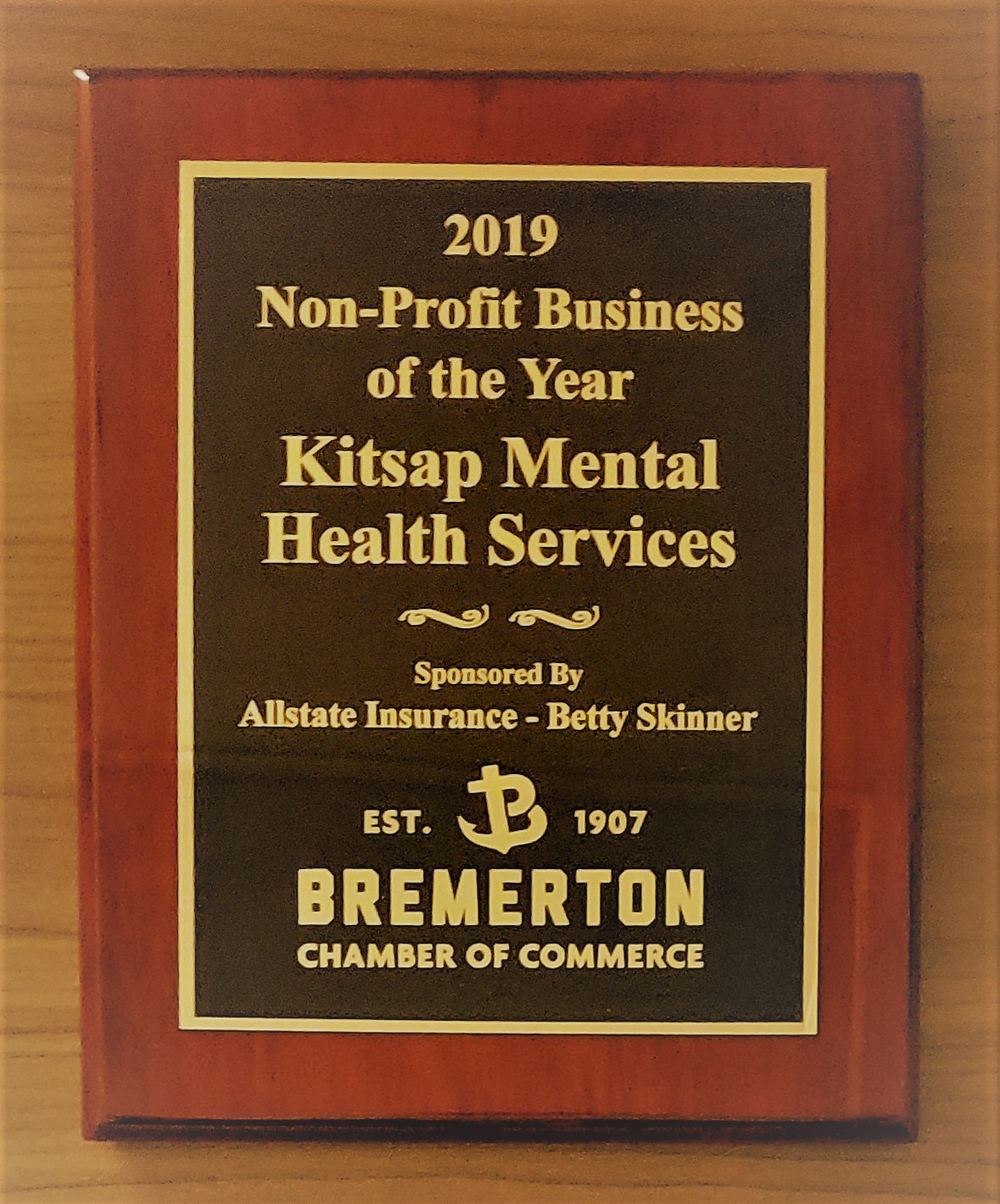 KMHS 2019 Best Non-Profit Business of the Year – Bremerton Chamber of Commerce KMHS 2019 Best Non-Profit Business of the Year Award, Bremerton Chamber of Commerce