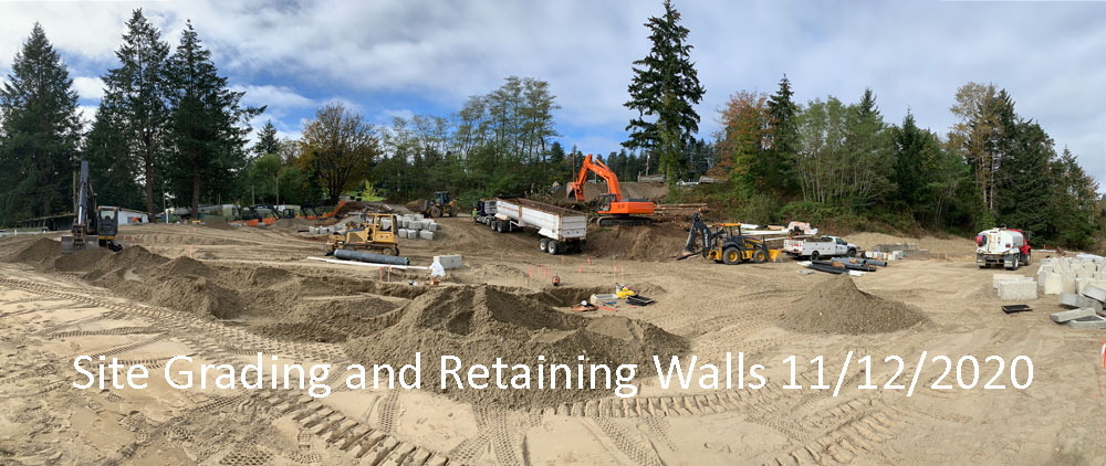 Pendleton Place Site Grading and Retaining Walls 11/12/2020