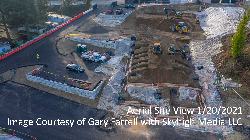 Pendleton Place Aerial Site View 1/20/2021