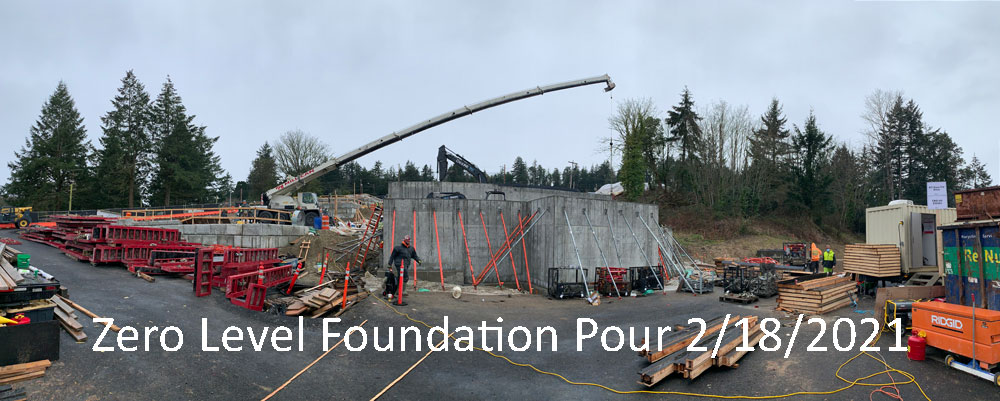 Pendleton Place Zero Level Foundation Pour 2/18/2021