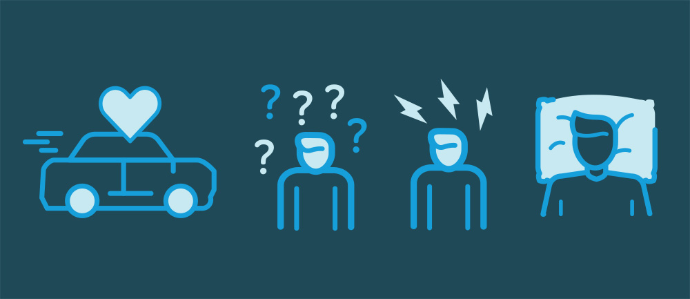 Four icons representing MCOT services