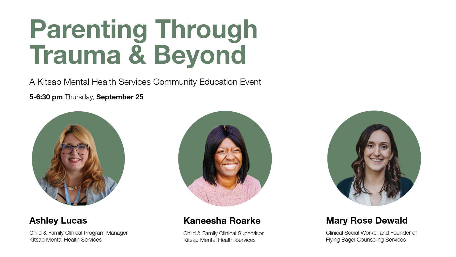Infant & Childhood CES Banners-2 Parenting Through Trauma & Beyond
